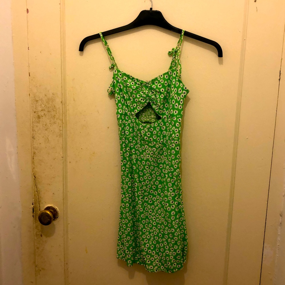 Floral crepe sundress